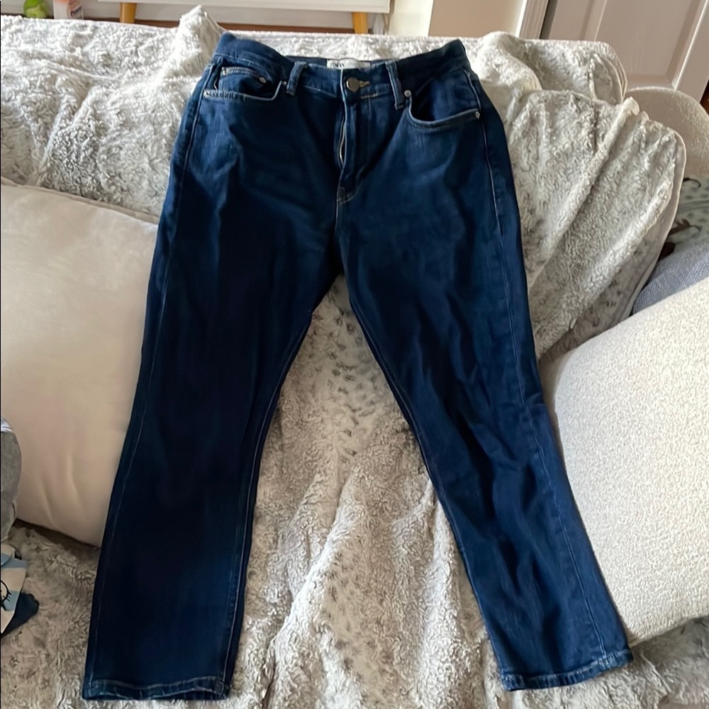 Zara Blue Boot Cut Jeans Classic Style